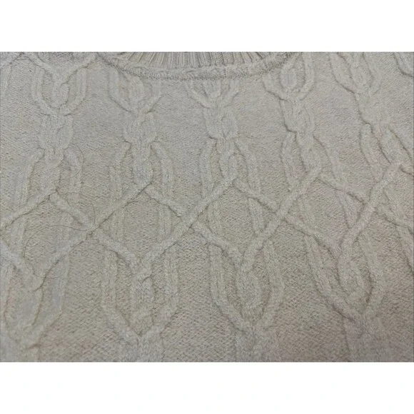 VTG St. Croix Men's Sweater USA Grandpa Core Chainlink Design Ivory Color M - Picture 4 of 12